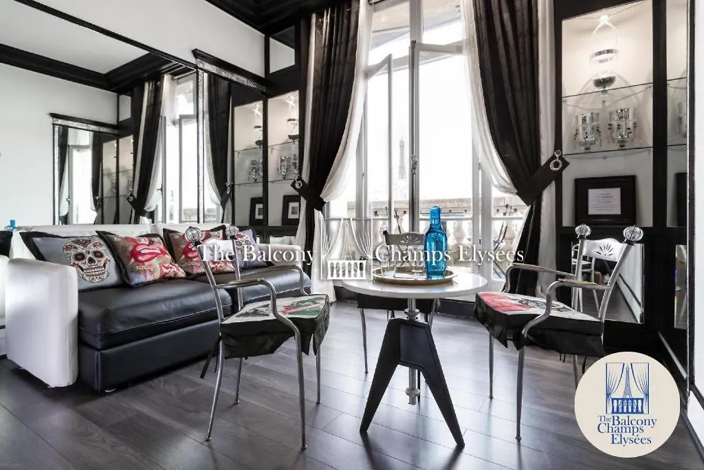 Balcony -View -Champs Elysees Paris Apartment